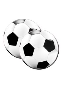 Folat 20 serviettes rondes champion de foot 33cm