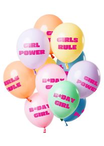 Folat 12 ballons en latex BDay Girl