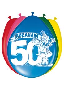 Folat 8 ballons de félicitations Abraham 30cm