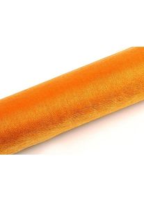 partydeco Tissu Organza Elisa orange 9m x 16cm