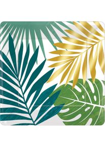 Amscan 8 assiettes avec feuilles 18 cm