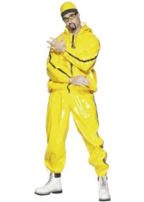 Smiffys Costume de rappeur gangster jaune