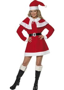 Smiffys Costumi da donna Lady Santa Christmas