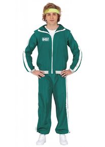 Tuta da jogging verde da gioco della morte per uomo
