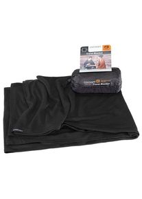 Cocoon Merino Wool Silk Travel Blanket Blanket (180 x 140 cm, black)