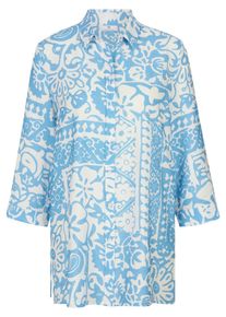 Peter Hahn - Long-Bluse mit 3/4-Arm, weiss, Gr. 38, Viskose