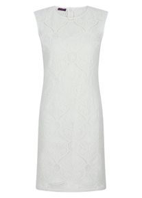 Talbot Runhof X PETER HAHN - Kleid, weiss, Gr. 40, Baumwolle