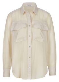 Peter Hahn - Bluse, beige, Gr. 44, Kunstfaser