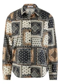 Peter Hahn - Blouse met lange mouwen, zwart, Maat 36, katoen