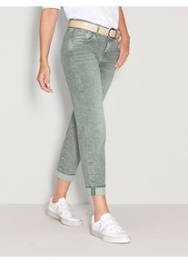 Peter Hahn ANGELS - 7/8 jeans, groen, Maat 42, katoen
