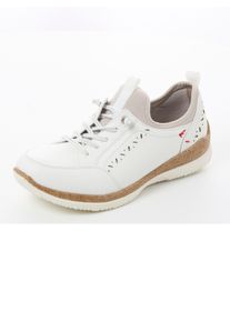 Jana Dames instapper in wit ,maat 37, Witt, 70% Imitatieleer, 30% Textiel