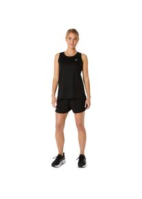 asics Sporttop Damen hellgrau / schwarz Größe XS