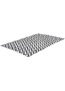 Bo-Camp Wave Chillmatte, 200x270cm, schwarz/weiß