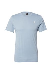 G-Star Raw G-STAR Koszulka 'Graw' dla mężczyzn gołąbkowo niebieski / biały Rozmiar L