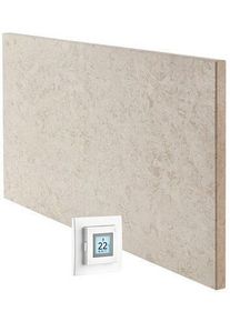Dimplex MH 4 PAM Set Infrarot-Natursteinheizung, 350W, Horizontale oder vertikale Wandmontage, gebürstete Sandsteinoptik ( 380350 )
