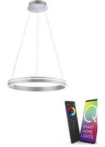 Paul Neuhaus Q-Vito LED-Pendelleuchte, 39W, 4000lm, Smart Home, silber (8411-55)