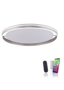 Paul Neuhaus Q-Vito LED-Deckenleuchte, 58W, 5800lm, Smart Home, silber (8418-55)