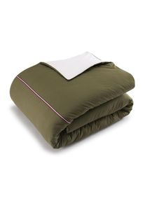 Tommy Hilfiger Heren Dekbedovertrek 'RIBBON 2' groen 135x200 cm