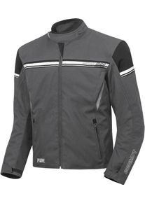 GERMOT Pure, casaco têxtil impermeável , cor: Cinzento Escuro/Preto , tamanho: XL