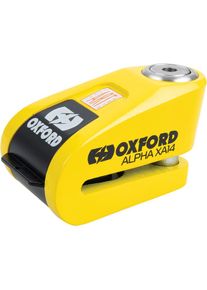 Oxford Alpha XA14, blocage du disque de frein avec alarme , couleur: Jaune/Noir