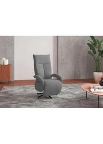 Sit & More Sit & More Sessel , Grau , Textil , 74x112x82 cm , Goldenes M, Oeko-Tex® Standard 100, Made in Europe, DGM-Klimapakt , Relaxfunktion, Sitzfläche 360° drehbar, gepolsterte Armlehnen , Wohnzimmer, Sessel, Sonstige Sessel