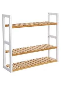 Hansiro Badezimmerregal Pflanzenregal , Multicolor , Holz , 54x15x60 cm , Badezimmer, Badezimmerregale, Badregale