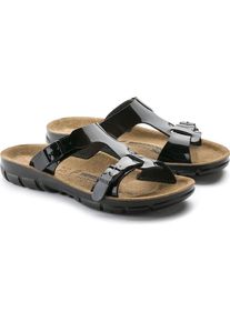 Birkenstock, Damen, Sandalen, Sofia Birko-Flor Weichbettung schmal, Schwarz, (40)