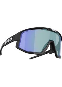 Bliz, Unisex, Sportbrille, Fusion Nano Optics Photochromic (Shiny Black, Matt Black, Shiny White, Brown w Blue Multi Photochromic), Schwarz, Blau