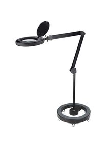Lumeno, Arbeitsleuchte, LED Lupenleuchte 851X, inkl. Rollstativ, 5 Dioptrien, schwarz (950 lm)