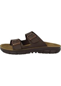 Birkenstock, Herren, Sandalen, Bilbao Birko-Flor Weichbettung normal, Braun, (45)