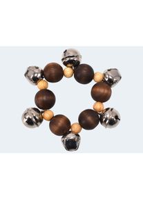 Voggenreiter, Fussschmuck, 1044 Glöckchen Band Fuss, Mehrfarbig, (Holz, Nussbaum, 10.50 cm)