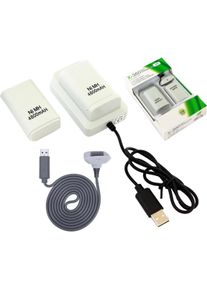 ATL Telecom Ltd Aptel Xbox 360 KX7B Akku-Ladestation (Xbox 360), Gaming Controller Zubehör, Weiss