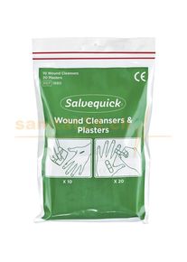 Cederroth, Erste Hilfe Set, Wundreiniger und Pflaster Salvequick (First Aid Kit)
