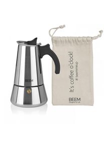 BEEM Espressokocher, Edelstahl, 6 Tassen