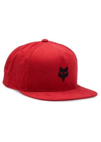 Fox Racing Fox Head Snapback Hat Cap Men (One Size, red)