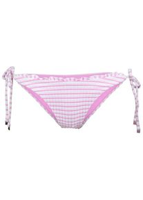 Seafolly Women's Sorrentostripe Tie Side Rio Bikini bottom Women (42, pink)