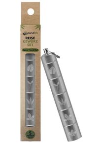 Pandoo Reisegewürz-Set ohne Gewürze, Aluminium