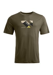Ortovox 140 Cool Landscape T-Shirt Merino shirt Men (L, dark wild herbs)