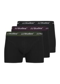 Jack & Jones JACK & JONES Boxershorts 'JACSOHO' Herren dunkelgrün / aubergine / schwarz / weiß Größe S