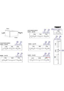 Klemmprofil rechts Auszug 3m - Thule Ersatzteil Nr. 1500602763 - passend zu Thule Safari Residence / Panorama 9200