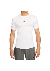 Nike Pro Dri-FIT Tight S/S Sportshirt Heren (XL |wit)