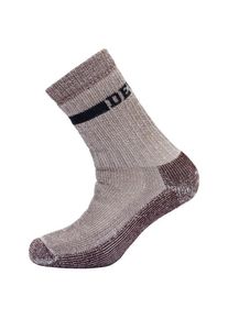 DEVOLD Womens Outdoor Heavy Sock Merinosokken Dames (35-37 |bruin/grijs)