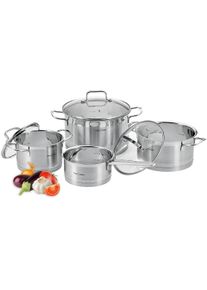 ProfiCook Kochtopfset PC-KTS 1224, 7-tlg, induktionsgeeignet, edelstahl