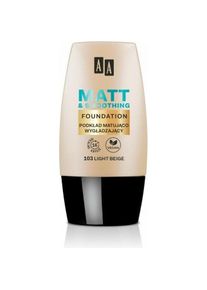 Oceanic, Foundation, AA Make Up Matt Foundation mattierende und glättende Grundierung 103 Light Beige 30ml (103 Light Beige)