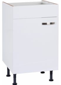 Kochstation Spülenschrank »KS-Cara« Breite 50 cm in weiß, Größe B/H/T: 50 cm x 87 cm x 58,4 cm