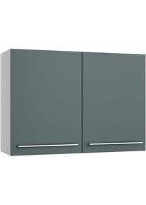 Kochstation Hängeschrank »KS-Bern2« Breite 100 cm in grün, Größe B/H/T: 100 cm x 70,4 cm x 34,9 cm