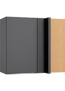 Kochstation Eckhängeschrank »KS-Aken« in grau, Größe B/H/T: 85 cm x 70,4 cm x 34,6 cm