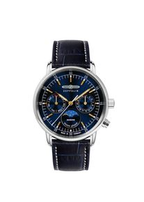 Zeppelin Dames Analoog horloge 'LZ 14 Marine' navy / zwart / zilver One Size