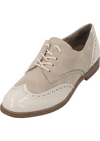 Jana Dames Veterschoen beige / crème 37