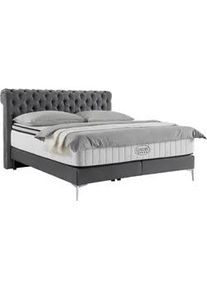 Boxspringbett Queen in Anthrazit ca. 180x200cm